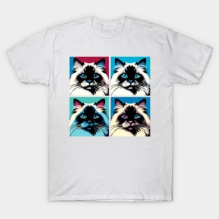 Birman Cat Pop Art - Cat Lovers T-Shirt